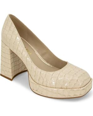 Kenneth Cole Bri Platform Pump - Natural