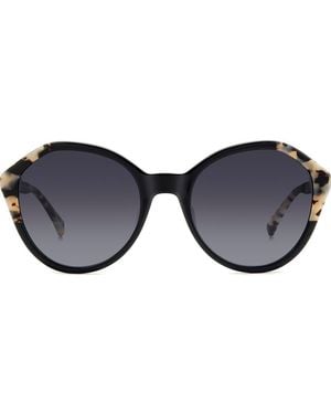 Kate Spade Jezebel 54Mm Gradient Round Sunglasses - Black