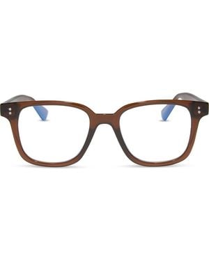 DIFF Paxton Xl Square Reading Glasses - Brown