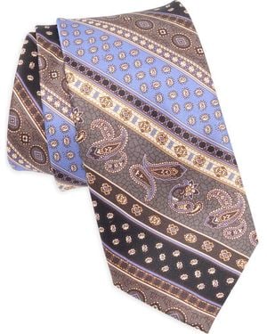 Robert Graham Paisley Print Tie - Black