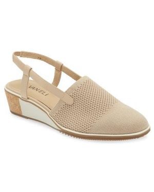 Vaneli Greer Slingback Wedge - Natural
