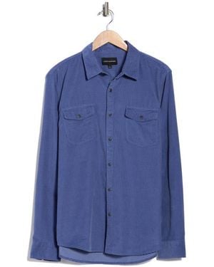 Lucky Brand Western Corduroy Shirt - Blue