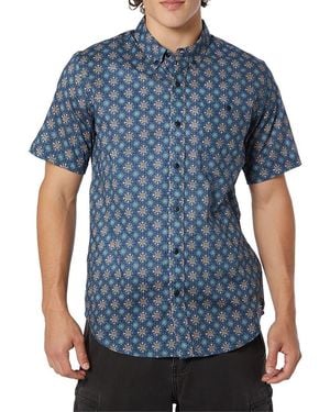 Ezekiel Mackay Short Sleeve Woven Shirt - Blue
