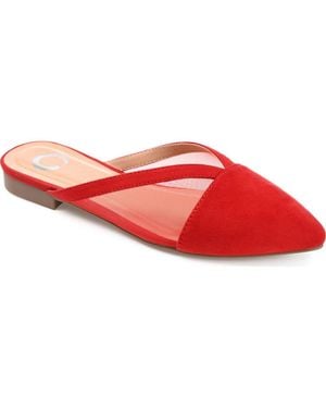 Journee Collection Reeo Mule - Red