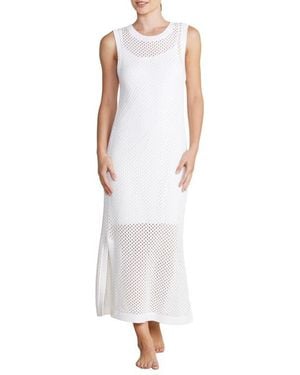 Barefoot Dreams Sun Bleached Cotton Beach Dress - White