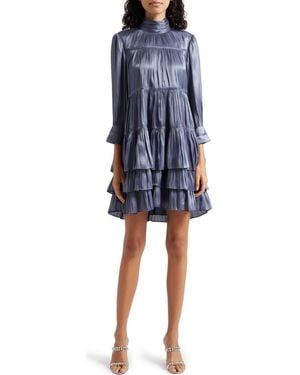 Cinq À Sept Riva Tiered Dress - Blue