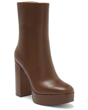 Stuart Weitzman Party Zip Platform Boot - Brown