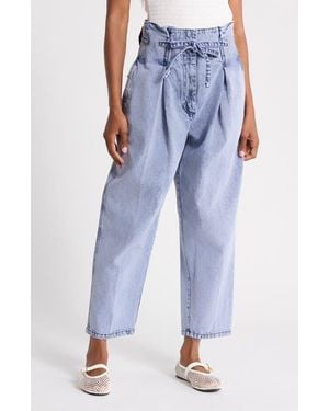 3.1 Phillip Lim Origami Drawstring Denim Pants - Blue
