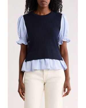 Nanette Lepore Twofer Sweater - Blue
