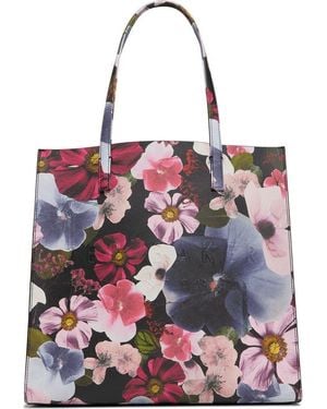 Ted Baker Soocon Faux Leather Tote - Purple