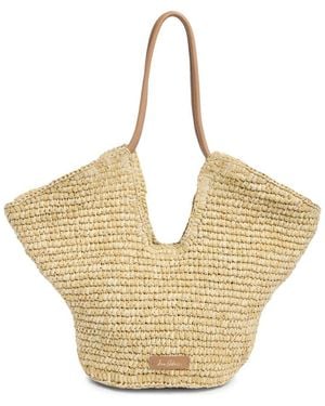 Sam Edelman Lynn Straw Tote - Metallic