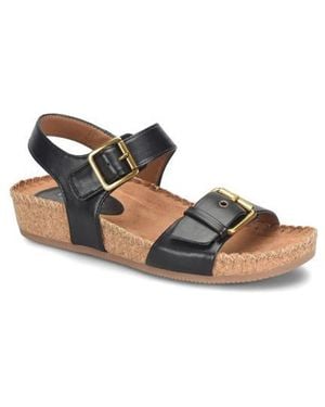 EuroSoft Cork Wedge Sandal - White