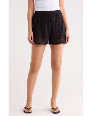 Vero Moda Maya Lace Shorts - Black