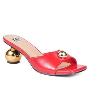 Ninety Union Milano Orb Heel Slide Sandal - Red