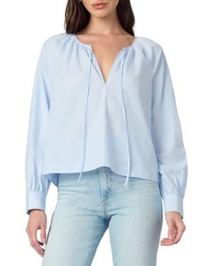 Joe's Jeans The Everyday Split Neck Top - Blue
