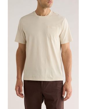 14th & Union Peached Jersey Pocket T-Shirt - Natural