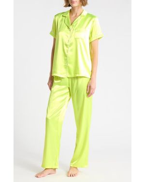 Tart Collections Ginnie Satin Pajamas - Yellow