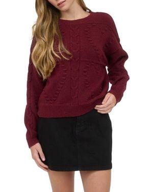 Blu Pepper Pompom Sweater - Red