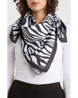 Steve Madden Print Square Scarf - Gray