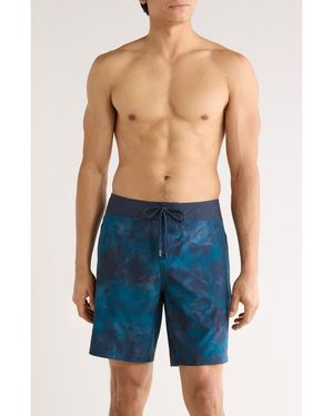 Travis Mathew Board Control Swim Trunks - Blue