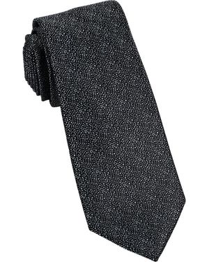 W.r.k. Textured Silk Tie - Black