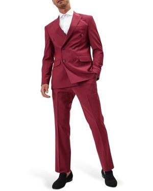 Ron Tomson Double Breasted Suit - Red
