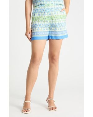 J.McLaughlin Orita Print Shorts - Blue