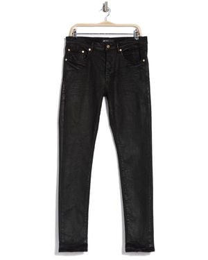 Purple Brand Brand P001 Low Rise Skinny Jeans (Midnight Coated)<Br - Black