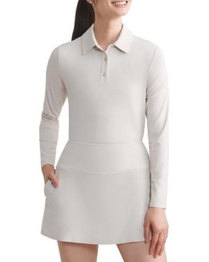 Rhone Course To Court Long Sleeve Polo - Gray