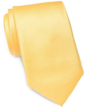 Tommy Hilfiger Micro Texture Solid Tie - Yellow