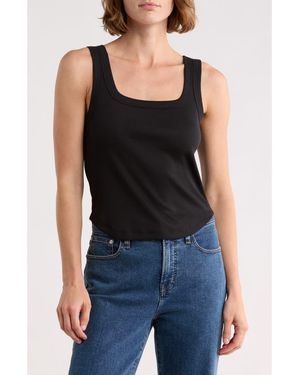 Madewell Brightside Luma Tank - Black