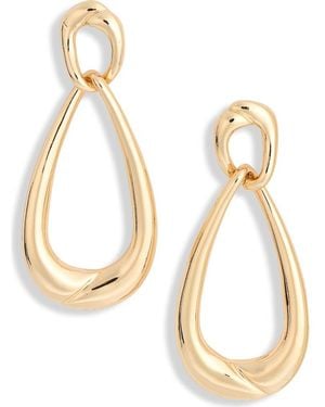 Nordstrom Rack Elongated Teardrop Drop Earrings - Metallic