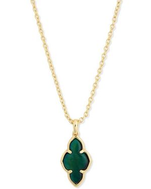 Kendra Scott Abbie Framed Pendant Necklace - Metallic