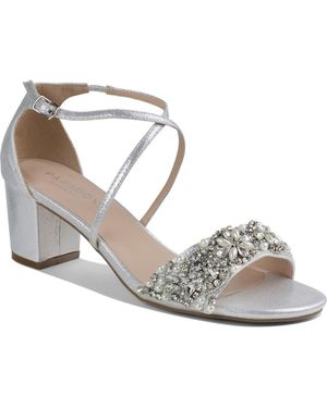 Paradox London Evangeline Block Heel Sandal - Metallic
