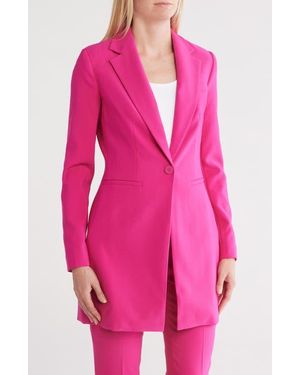 DKNY One-Button Topper Jacket - Pink