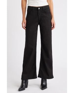 Mavi Alena High Waist Wide Leg Pants - Black