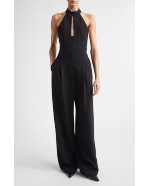 A.L.C. Lucie Merino Wool Halter Jumpsuit - Black
