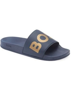 BOSS Sean Slide Sandal - Blue