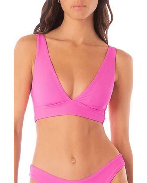 Maaji Allure Triangle Bikini Top - Purple