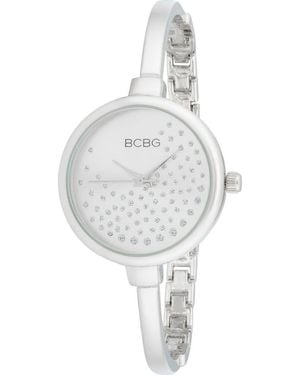 BCBGMAXAZRIA Crystal Dial Bracelet Watch, 32Mm - White