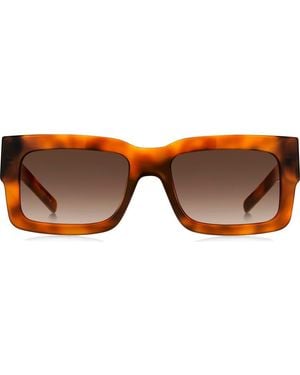 BOSS 54Mm Rectangular Sunglasses - Brown