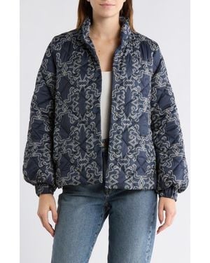 Hutch Griffith Diamond Quilted Jacket - Blue