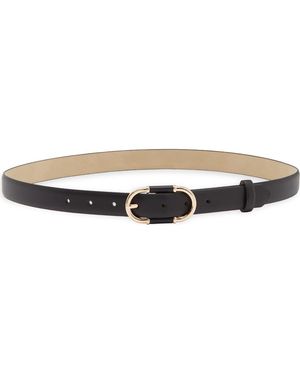 Nine West Center Bar Buckle Belt - Brown