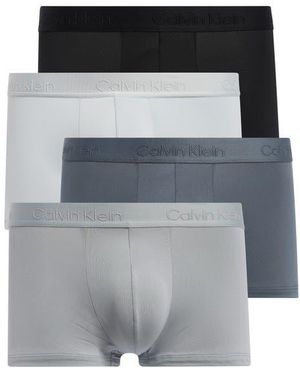 Calvin Klein 4-Pack Low Rise Trunks - Black
