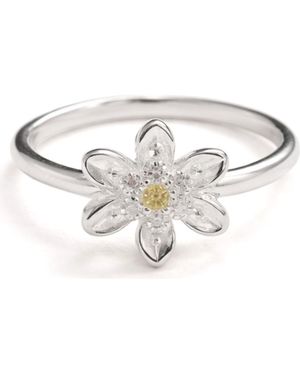 Best Silver Cubic Zirconia Daisy Ring - Multicolor