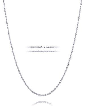 Best Silver Rope Chain Necklace - Metallic
