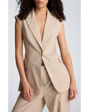 Kenneth Cole Open Back Vest - Natural