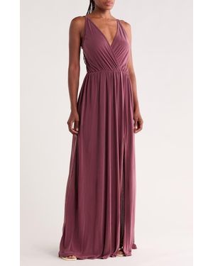 Go Couture Sleeveless Maxi Dress - Purple