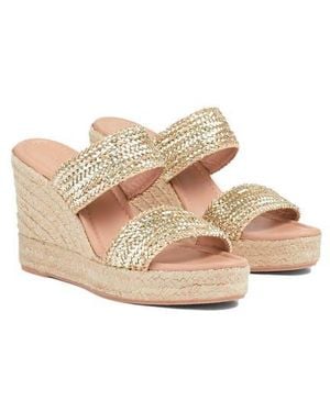 LK Bennett Renlee Platform Wedge Espadrille Sandal - Metallic