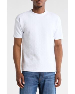 T.R. Premium Textured Knit T-Shirt - White